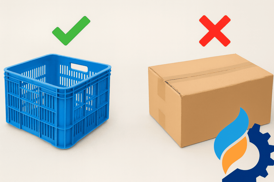 چرا استفاده از سبد پلاستیکی به جای کارتن به‌صرفه‌تر است؟